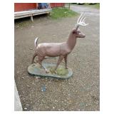 53in Tall Cement Deer Sculpture