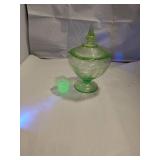Green Depression Glass Items