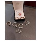 Sterling Silver and Gold Jewelry Set