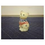 Fenton Patriotic Cat Figurine