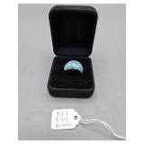 Sterling Silver Ring with Turquoise