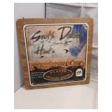 Pheasants Forever Metal Sign on Wood
