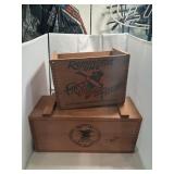 Two Wooden Ammunition Boxes