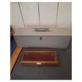 Wood Box and Padded Display Case