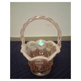 Fenton basket, Signed Frank M Fenton