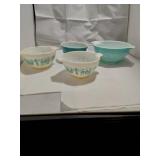 Vintage Pyrex Amish Butterprint Mixing Bowls