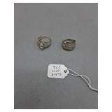 Two Sterling Silver Rings