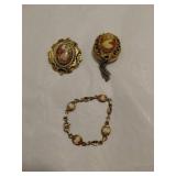 Vintage Cameo Jewelry and Pocket Watch