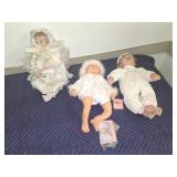 Three Collectible Dolls