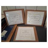 Three Signed and Numbered Prints