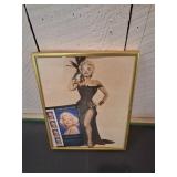 Framed Marilyn Monroe Poster with Stamps