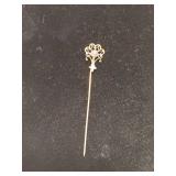 10kt Gold Stick Pin with Gemstone