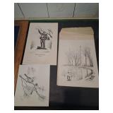 Three Signed Art Prints