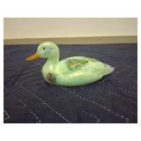 Fenton Glass Hand-Painted Duck Figurine