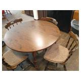 Wood Dining Table With four Chairs