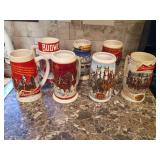 Budweiser Holiday Steins