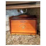 Wooden Bread Box with Cutting Board