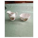 Spode England Bone China Creamer and Sugar Bowl