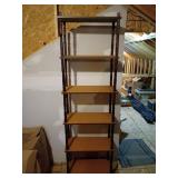 Wooden like Shelf Unit with Turned Legs