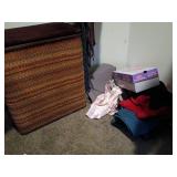 Skechers Shoes and Woven Hamper