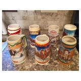 Budweiser and Coors Steins