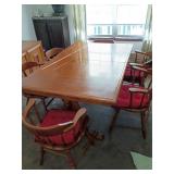 Wooden Dining Table and Chairs Set
