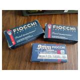Fiocchi 9mm Luger Ammunition Lot