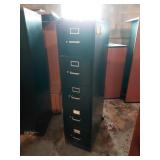 Black 5-Drawer Filing Cabinet