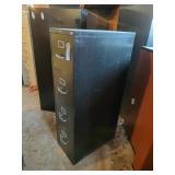 Four-Drawer Black File Cabinet