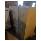 Two 5-Drawer File Cabinets