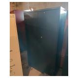 Steelcase Black Metal Storage Cabinet