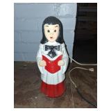 Blow Mold Choir Figure Lamp