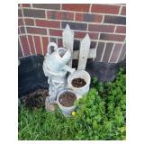 Plastic-Like Garden Planter Set