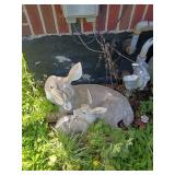 Plastic Deer Sculpture With Damage