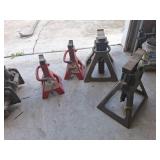 Four Automotive Jack Stands