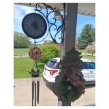 Ornate Clock, Chime, and Wall Decor