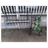 Metal Plant Stand and Railing Set