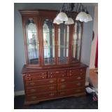 Wooden China Cabinet With Drawers