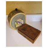 Chickadee Tin & Cigar Box Lot