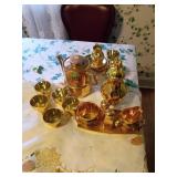 Stouffer Gold-Painted Tea Set