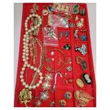 Collection of costume jewelry