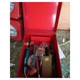 Metal Tool Box with Assorted Tools