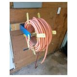 Wall-Mounted Hose Reel with Hose