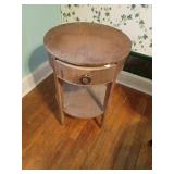 Round Wooden Side Table