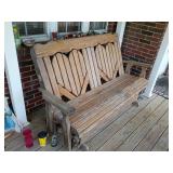 Approximately 60 x 30 Wooden Glider