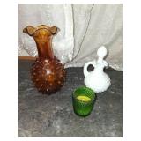 Hobnail Glass Pieces