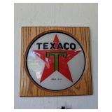 Framed Texaco Pump Panel