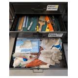Drawer with Tools and Gloves