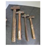 Four Ball Peen Hammers