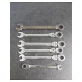 Six Ratcheting Wrenches